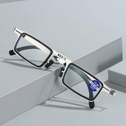 Folding Reading Glasses – Portable Pocket Readers for Men & Women | Blue Light Blocking, Rimless, Foldable Compact Design with Magnetic Protective Case