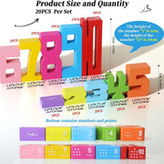 Number Learning Blocks – Fun Stacking Toy with Activity Cards