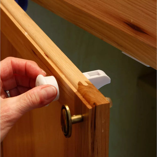 Magnetic Cabinet Locks – Child Safety Locks for Cabinets, Cupboards & Drawers