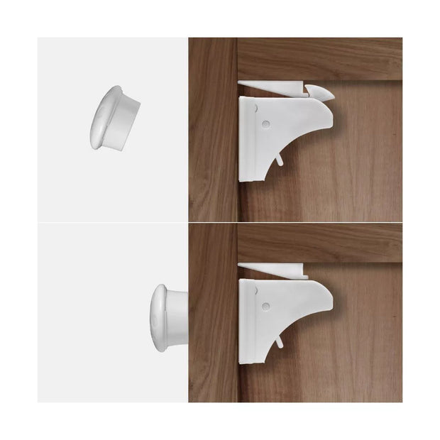 Magnetic Cabinet Locks – Child Safety Locks for Cabinets, Cupboards & Drawers